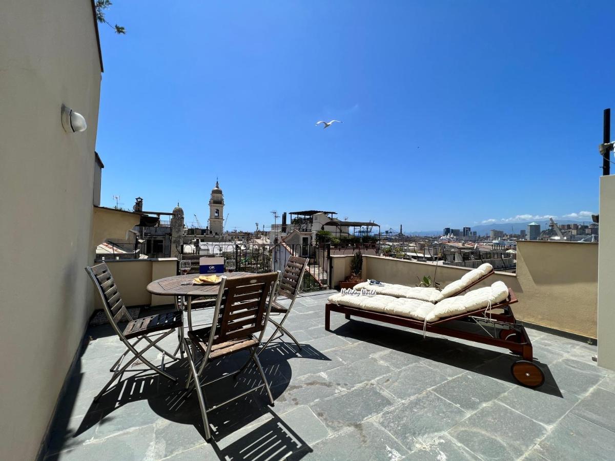 Ferienwohnung La Terrazza Del Porto Antico By Holiday World Genua Exterior foto